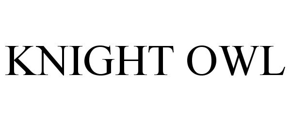 Trademark Logo KNIGHT OWL