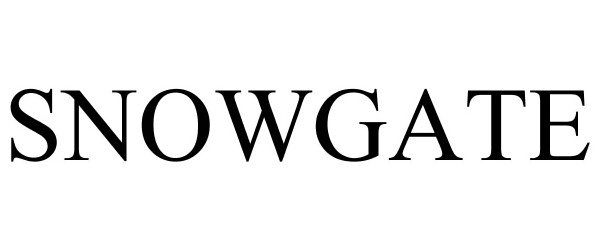 Trademark Logo SNOWGATE