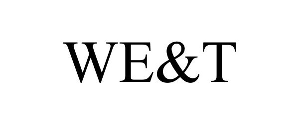 Trademark Logo WE&amp;T