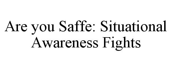  ARE YOU SAFFE: SITUATIONAL AWARENESS FIGHTS