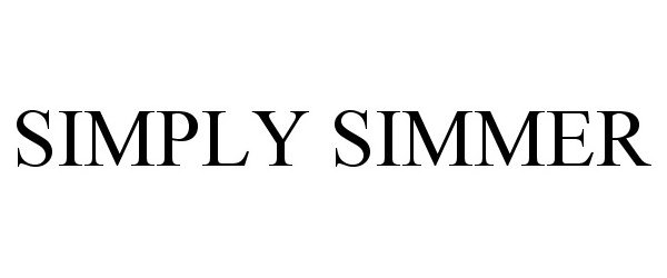 Trademark Logo SIMPLY SIMMER