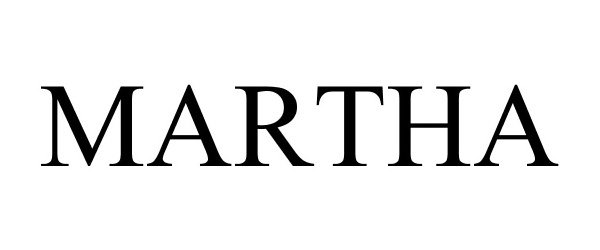 Trademark Logo MARTHA