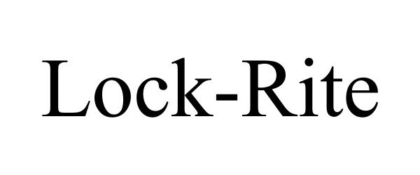 Trademark Logo LOCK-RITE