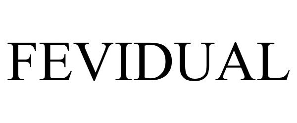 Trademark Logo FEVIDUAL