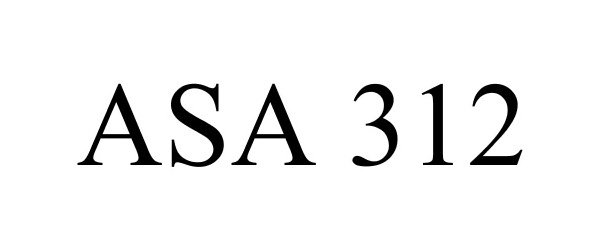 Trademark Logo ASA 312