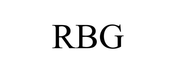 Trademark Logo RBG
