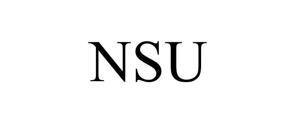 Trademark Logo NSU