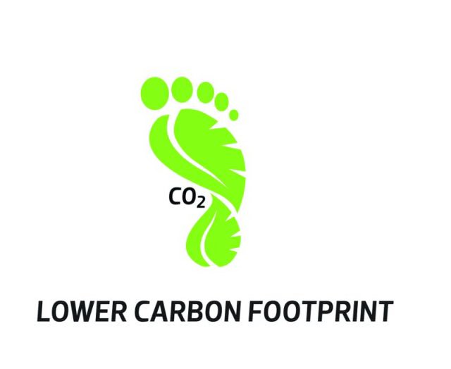  CO 2 LOWER CARBON FOOTPRINT