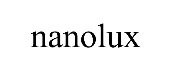 Trademark Logo NANOLUX