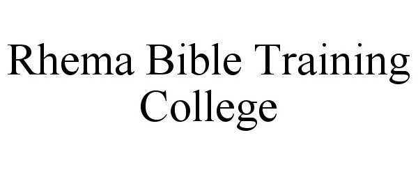  RHEMA BIBLE TRAINING COLLEGE