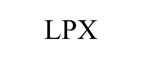 Trademark Logo LPX