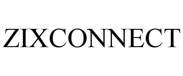 Trademark Logo ZIXCONNECT