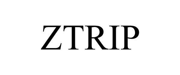 Trademark Logo ZTRIP