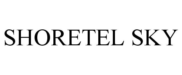 Trademark Logo SHORETEL SKY