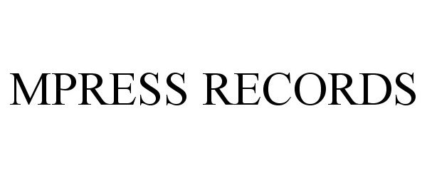 Trademark Logo MPRESS RECORDS