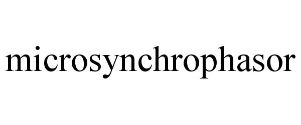Trademark Logo MICROSYNCHROPHASOR