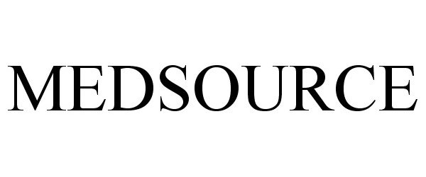 Trademark Logo MEDSOURCE