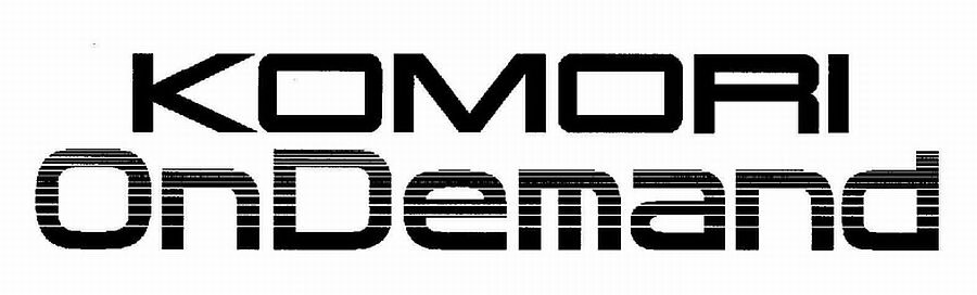 Trademark Logo KOMORI ONDEMAND