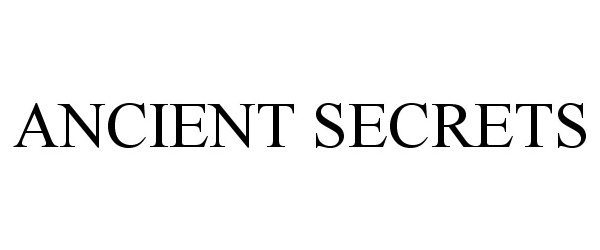 Trademark Logo ANCIENT SECRETS