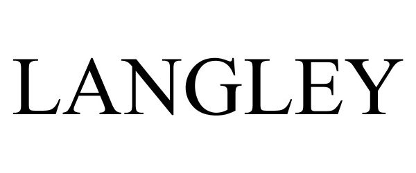 Trademark Logo LANGLEY
