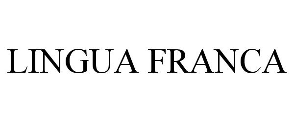 Trademark Logo LINGUA FRANCA