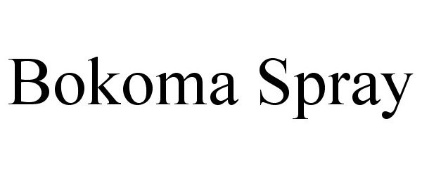 Trademark Logo BOKOMA SPRAY
