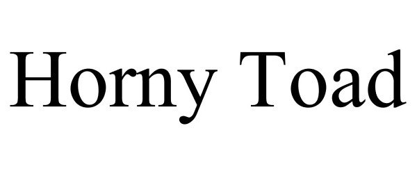 Trademark Logo HORNY TOAD