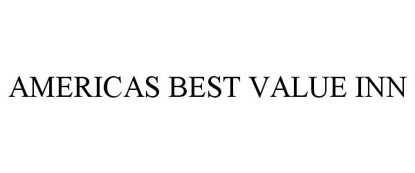 Trademark Logo AMERICAS BEST VALUE INN