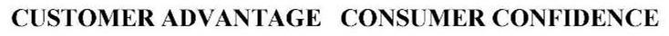 Trademark Logo CUSTOMER ADVANTAGE CONSUMER CONFIDENCE