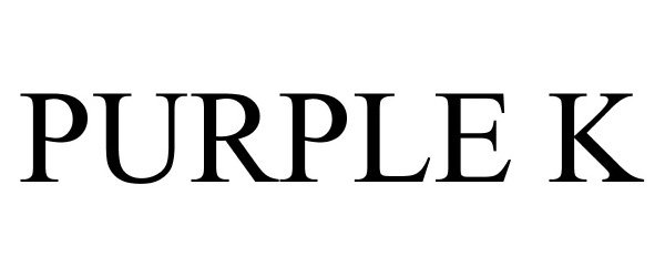 Trademark Logo PURPLE K