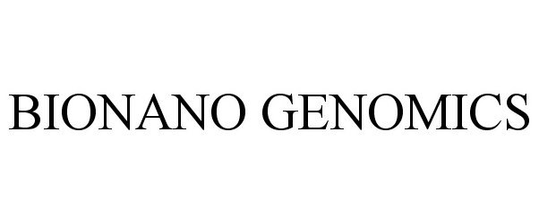 Trademark Logo BIONANO GENOMICS
