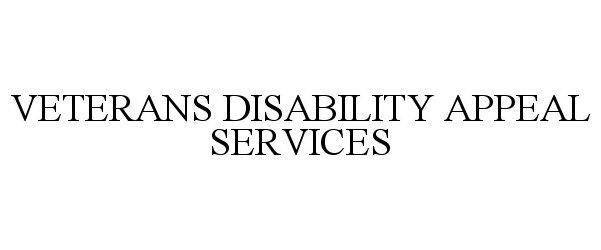  VETERANS DISABILITY APPEAL SERVICES