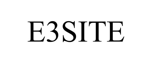 Trademark Logo E3SITE