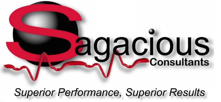 Trademark Logo SAGACIOUS CONSULTANTS SUPERIOR PERFORMANCE, SUPERIOR RESULTS