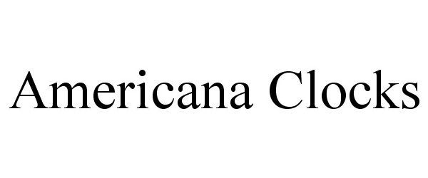 Trademark Logo AMERICANA