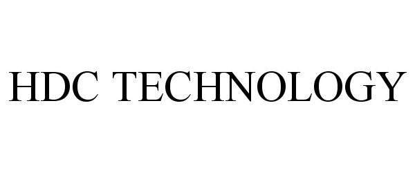 Trademark Logo HDC TECHNOLOGY