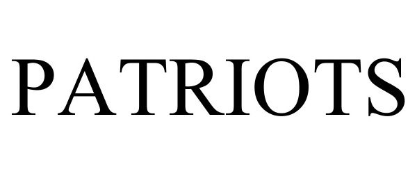Trademark Logo PATRIOTS