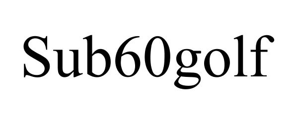  SUB60GOLF