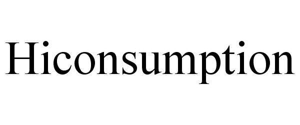 Trademark Logo HICONSUMPTION