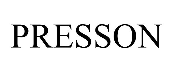 Trademark Logo PRESSON