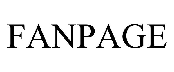 Trademark Logo FANPAGE