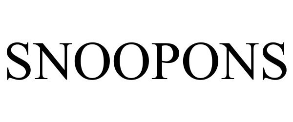 Trademark Logo SNOOPONS