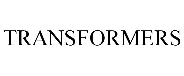 Trademark Logo TRANSFORMERS