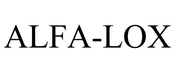 Trademark Logo ALFA-LOX