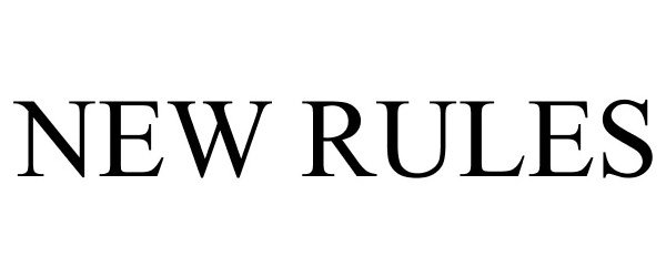 Trademark Logo NEW RULES