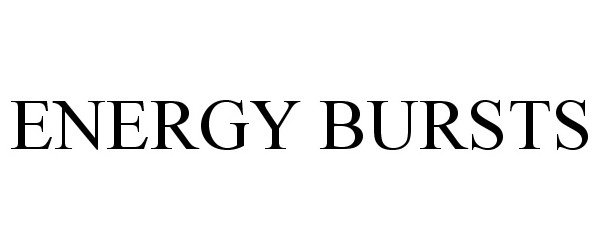 Trademark Logo ENERGY BURSTS