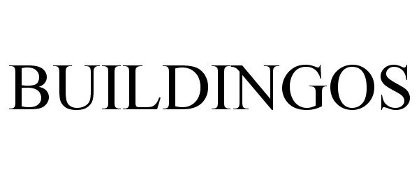Trademark Logo BUILDINGOS