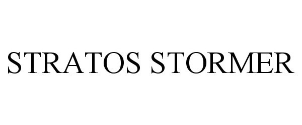 Trademark Logo STRATOS STORMER