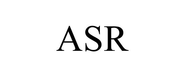 Trademark Logo ASR