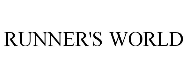 Trademark Logo RUNNER'S WORLD